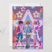 KPOP DEMON CUTE INVITATION EINLADUNG (Vorderseite)