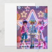 KPOP DEMON CUTE INVITATION EINLADUNG (Vorne/Hinten)