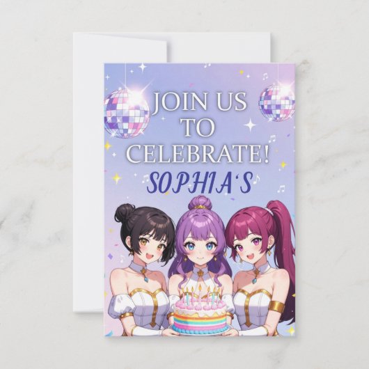 Kpop Demon Hunters Birthday Desale Invitation Einladung (Vorderseite)