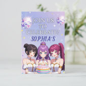 Kpop Demon Hunters Birthday Desale Invitation Einladung (Stehend Vorderseite)