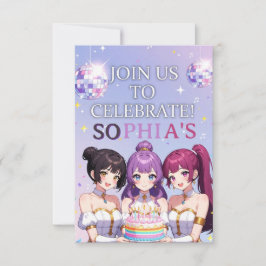 Kpop Demon Hunters Birthday Invitation Einladung