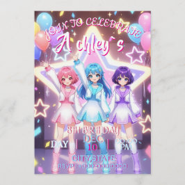 KPOP Demon Hunters Inspired Invitation Einladung