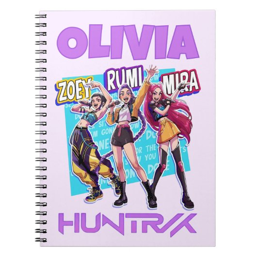 KPop Demon Hunters Notebook, Kids Huntrix Notizblock (Vorderseite)