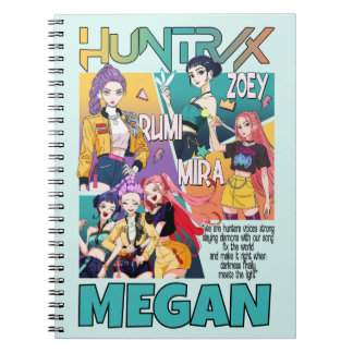 KPop Demon Hunters Notebook, Kids Huntrix Notizblock