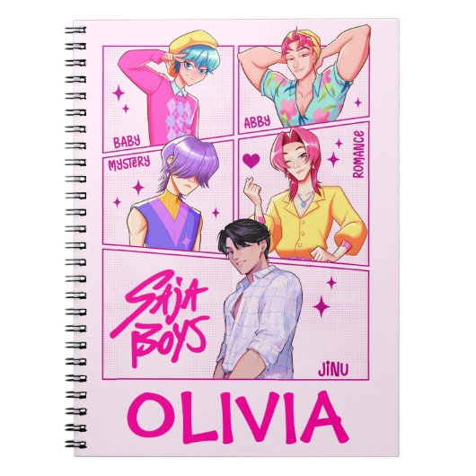 KPop Demon Hunters Notebook, Kids Saja Boys Notizblock (Vorderseite)