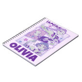 KPop Demon Hunters Notebook, Purple Huntrix Notizblock (Linke Seite)
