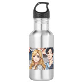 Kpop Edelstahlflasche (Vorderseite)