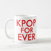 Kpop Forever | Music Fan Geschenk rot Kaffeetasse (Links)