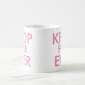 Kpop Forever | Musikfächer - Geschenk pink Kaffeetasse (Mittel)