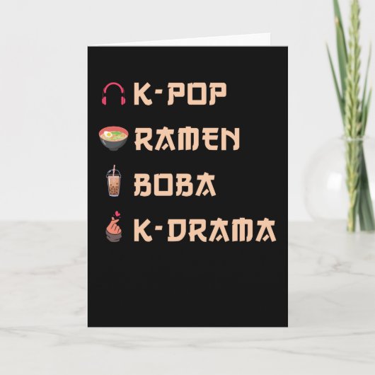 KPOP-Geschenk Karte (Vorderseite)