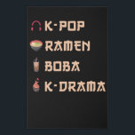 KPOP-Geschenk Künstlicher Leinwanddruck<br><div class="desc">Kpop Gift Funny K-Pop Merch für alle Korea Pop Musik Lieben und wie koreanische Kultur. Für Damen und Herren die Liebe K-Pop,  Ramen-Nudeln,  Blasentee oder K-Drama</div>