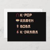 KPOP-Geschenk Postkarte (Vorne/Hinten)