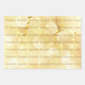 KPOP GOLDEN GESCHENKVERPACKUNG GESCHENKPAPIER SET (Vorderseite 2)