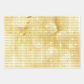 KPOP GOLDEN Geschenkverpackung Geschenkpapier Set (Vorderseite)