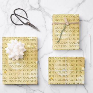 KPOP GOLDEN Geschenkverpackung Geschenkpapier Set