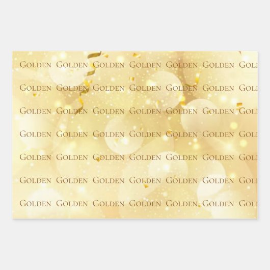 KPOP GOLDEN GIFT WRAP GESCHENKPAPIER SET (Vorderseite 3)