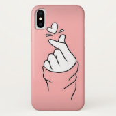 KPop Hand Symbol Cute Korean Case-Mate iPhone Hülle (Rückseite)