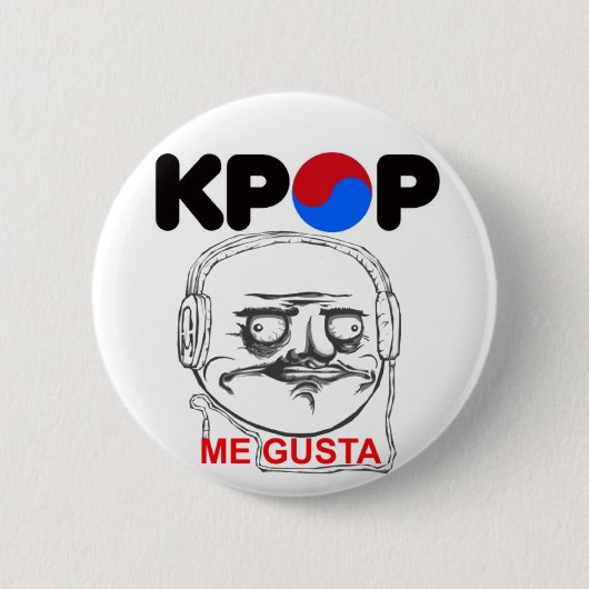 KPop Ich gusta Meme, i, like Button (Vorderseite)