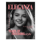 Kpop Idol Birthday Fancafe Imitats Magazine Cover Fotodruck (Vorne)