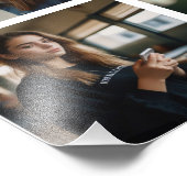 Kpop Idol Birthday Fancafe Pixel Heart Collage Fotodruck (Ecke)