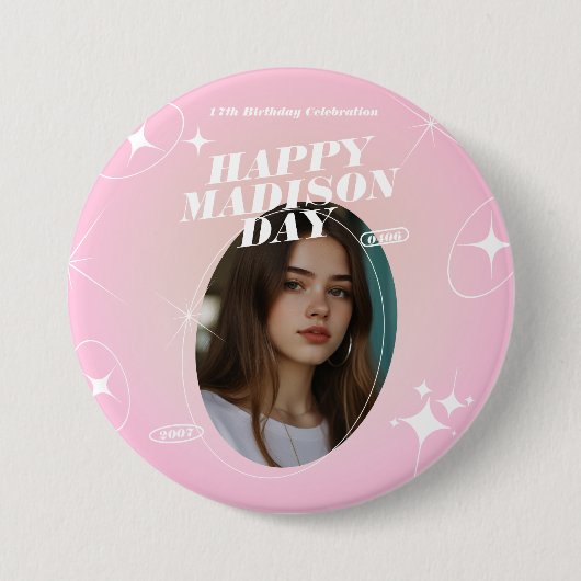 Kpop Idol Birthday Fancafe Style Button Button (Vorderseite)