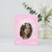 Kpop Idol Birthday Fancafe Style Postcard Postkarte (Stehend Vorderseite)