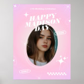 Kpop Idol Birthday Fancafe Style Poster (Vorne)