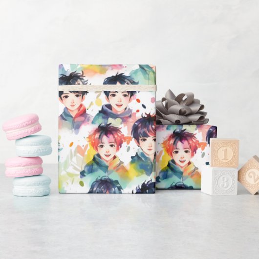 Kpop Idols - Geschenkpapier (Babyparty)