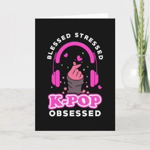 Kpop K-Pop Fan Girl Karte