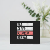 Kpop K-Pop Sprichwort Funny Postkarte (Stehend Vorderseite)
