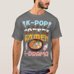 KPop-Kaffee Ramen KDrama Japanischer Noodles Bowl  T-Shirt