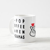 KPOP KAFFEE RAMEN KDRAMA KAFFEE TASSE (Vorderseite Links)