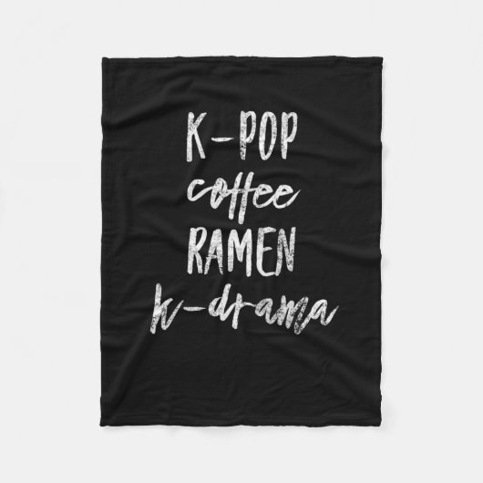 Kpop-kdrama-Kaffeeräume Fleecedecke (Vorderseite)