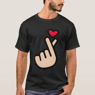 Kpop Korean Finger He Symbol I Liebe You Saranghae T-Shirt