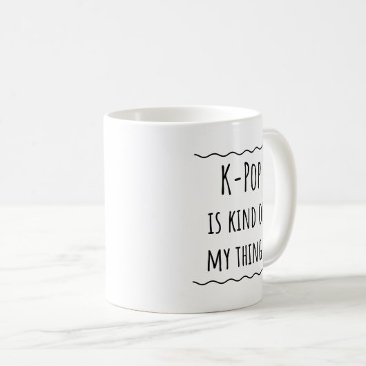 Kpop Korean Pop Music Gift Coffee Tasse (VorderseiteRechts)
