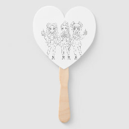 KPOP-Mädchengruppe Geburtstagsfarbe das Fanfavorit Fächer