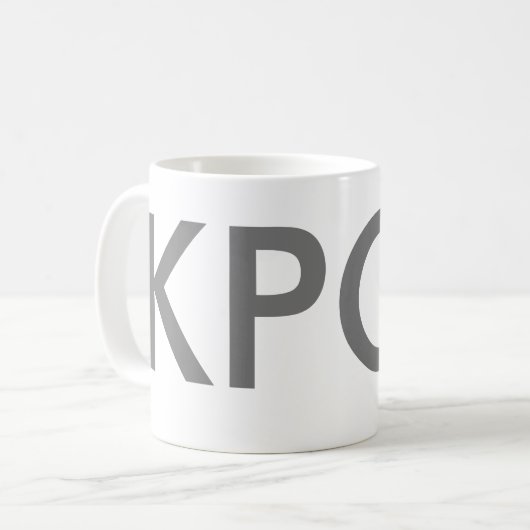 Kpop | Music Fan Gift grau Kaffeetasse (Vorderseite Links)