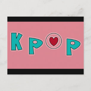 KPOP-Musik Postkarte
