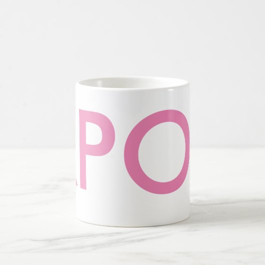 Kpop | Musikfächer - Geschenk pink Kaffeetasse (Mittel)