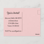 Kpop Pink Birthday Party Liebe Hand Sign Girls Postkarte (Rückseite)