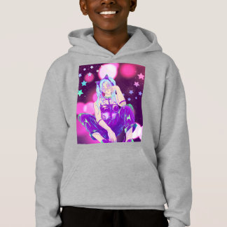 KPop Pink Purpur Kinder Anime Sweatshirt
