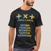 KPOP TXT OFFIZIELLES LOGO UND MITGLIEDSNAME Classi T-Shirt (Vorderseite)