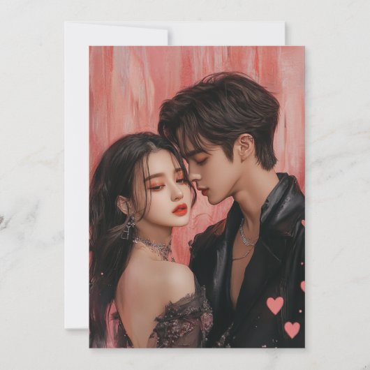 KPop Valentine Card Feiertagskarte (Vorderseite)