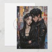 KPop Valentine Card Feiertagskarte (Vorne/Hinten)