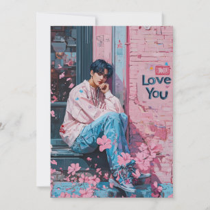 KPop Valentinskarte Feiertagskarte