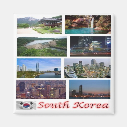 KR004 SÜDKOREA, Asien, Kühlschrank Magnet (Vorne)