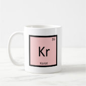 Kr - Korat Cat Chemistry Periodic Table Element Kaffeetasse (Links)
