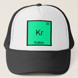 Kr - Kraken Funny Chemistry Element Symbol T - Shi Truckerkappe
