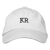 KR Letter Dashing Atemberaubend-ansprechend Adorab Bestickte Baseballkappe (Vorderseite)
