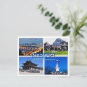 KR Südkorea - Seoul - Postkarte (Stehend Vorderseite)
